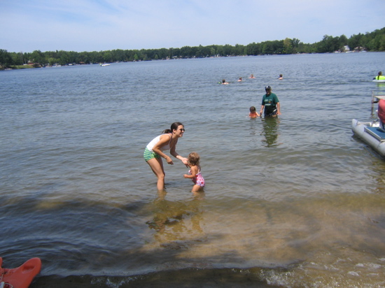 Valerie was a terror in the lake. 