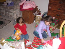 Back at the house... more presents!
