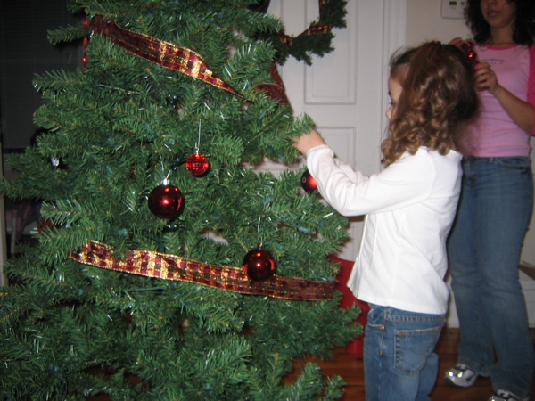 She loved working on the tree.