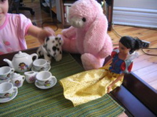 Her Dalmation, Nono and Snow White had a great time.