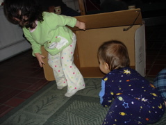 Javi's favorite toy was a big box...