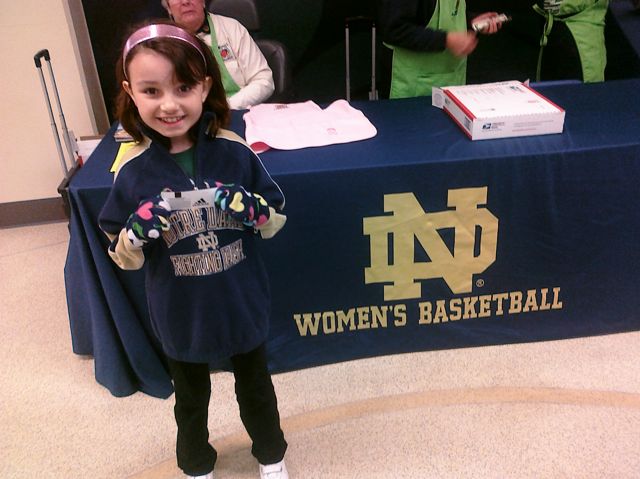 Not football related... but for New Years we went to an ND women's basketball game. 