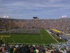 Band on the field. 