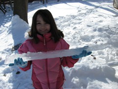 Who doesn't like breaking off icicles?