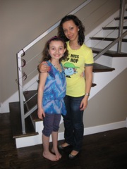With her mom... getting so tall! 