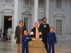 Lincoln Family... all the statues there were so life like!
