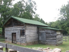 Some of the original homes on the property. 