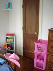 Lots of bins and organizing stuff for her room... in the new room she now has some closet space.... 
